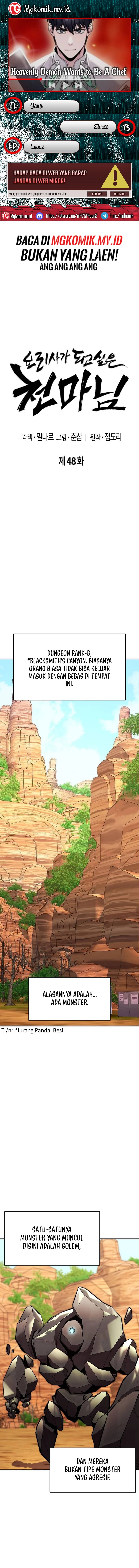 Heavenly Demon Wants to Be a Chef Chapter 48 Bahasa Indonesia