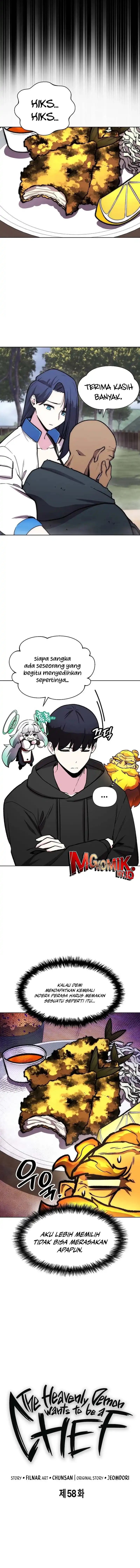 Heavenly Demon Wants to Be a Chef Chapter 58 Bahasa Indonesia