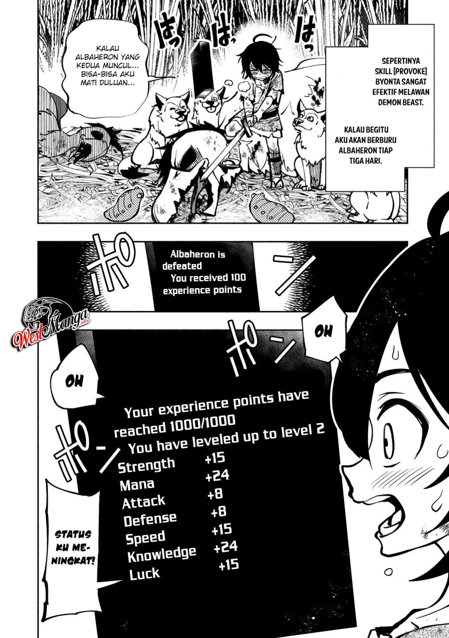 Hell Mode: Yarikomi Suki no Gamer wa Hai Settei no Isekai de Musou Suru Chapter 02 Bahasa Indonesia