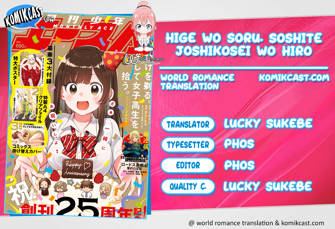 Hige Wo Soru. Soshite Joshikosei Wo Hirou. Chapter 15 Bahasa Indonesia