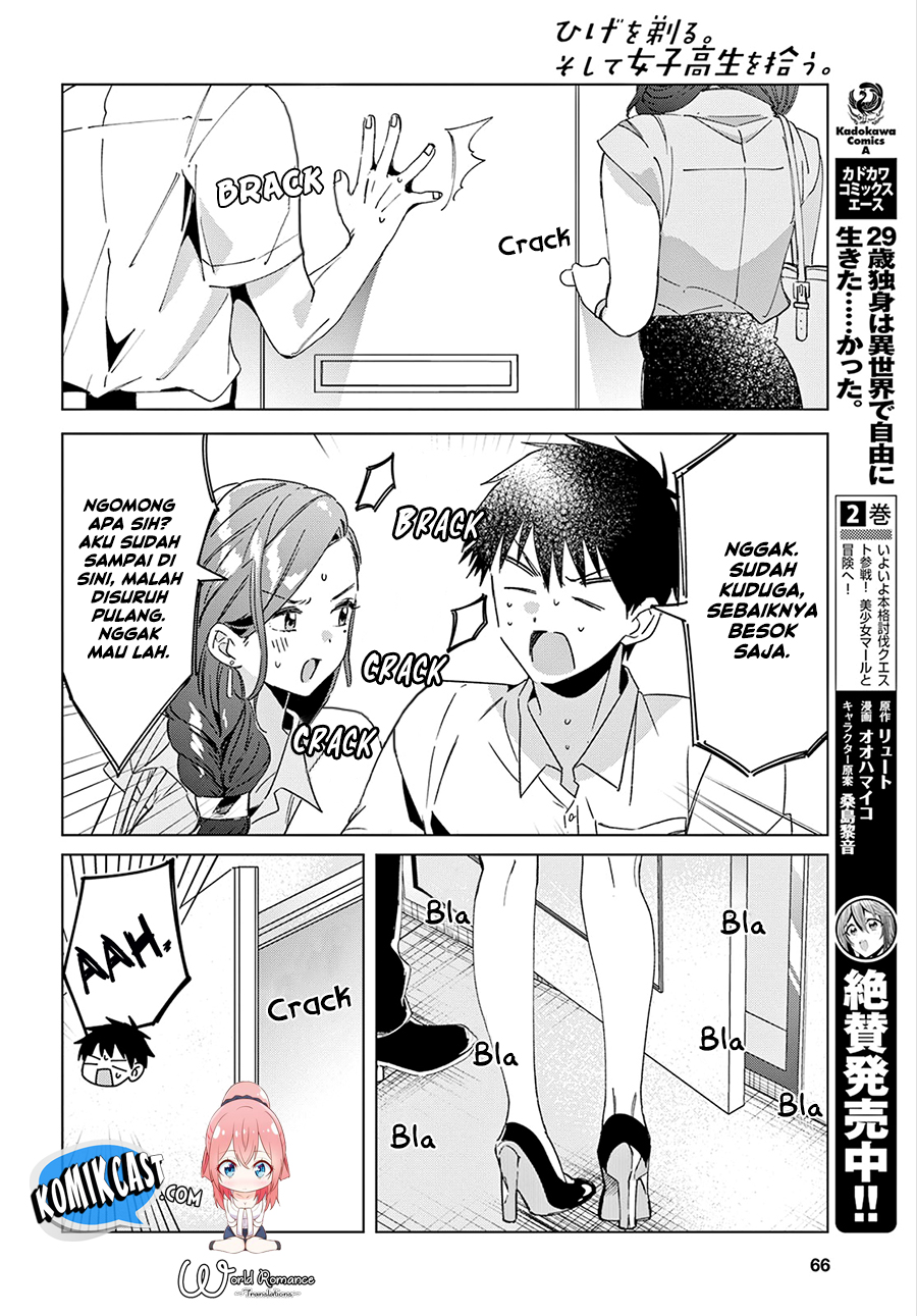 Hige Wo Soru. Soshite Joshikosei Wo Hirou. Chapter 15 Bahasa Indonesia