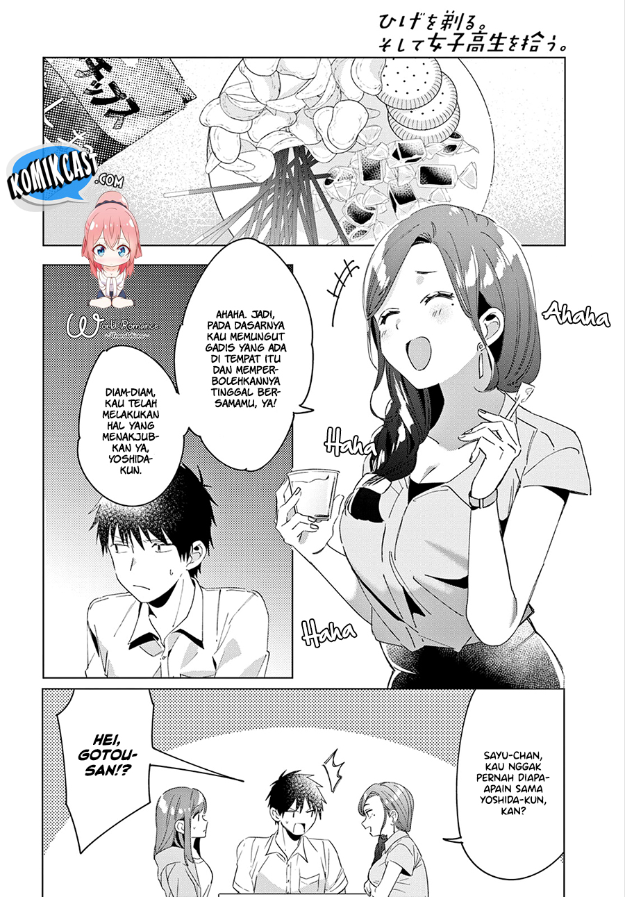 Hige Wo Soru. Soshite Joshikosei Wo Hirou. Chapter 15 Bahasa Indonesia