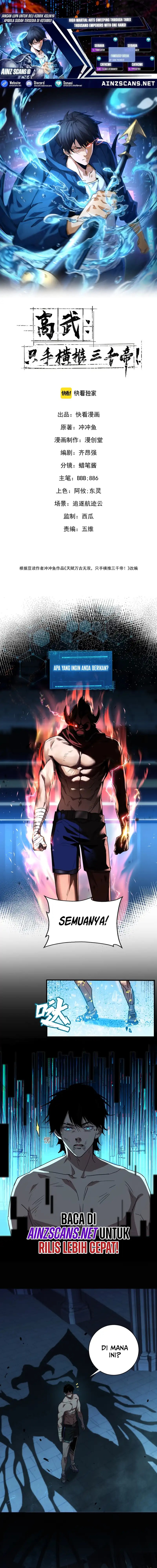 High-Martial World: One Hand to Overwhelm Three Thousand Emperors! Chapter 02 Bahasa Indonesia