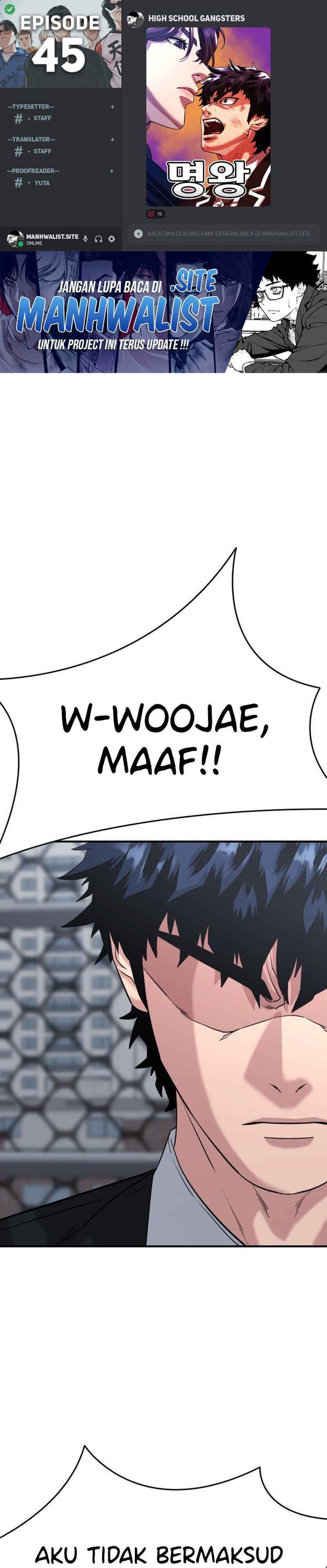 High School Gangsters Chapter 45 Bahasa Indonesia
