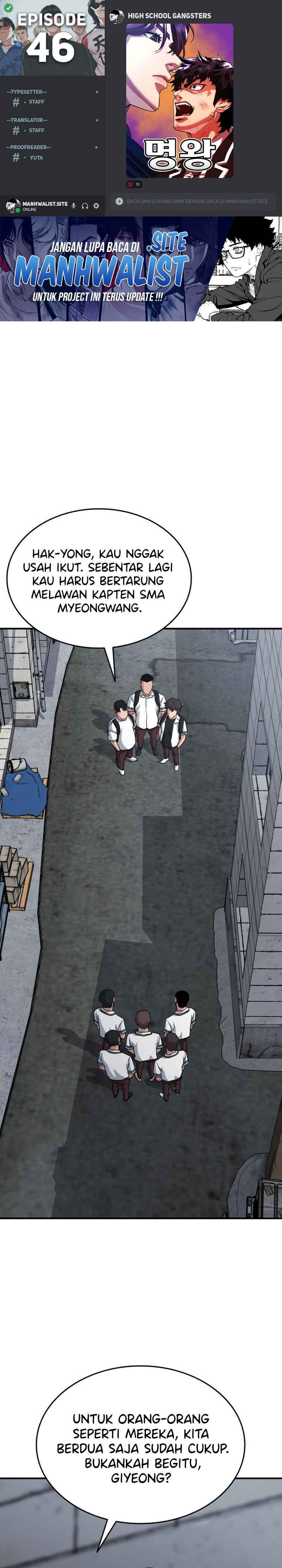 High School Gangsters Chapter 46 Bahasa Indonesia