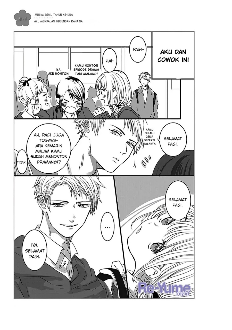 Himitsu no Otsukiai wo Shiteimasu Chapter 01 Bahasa Indonesia