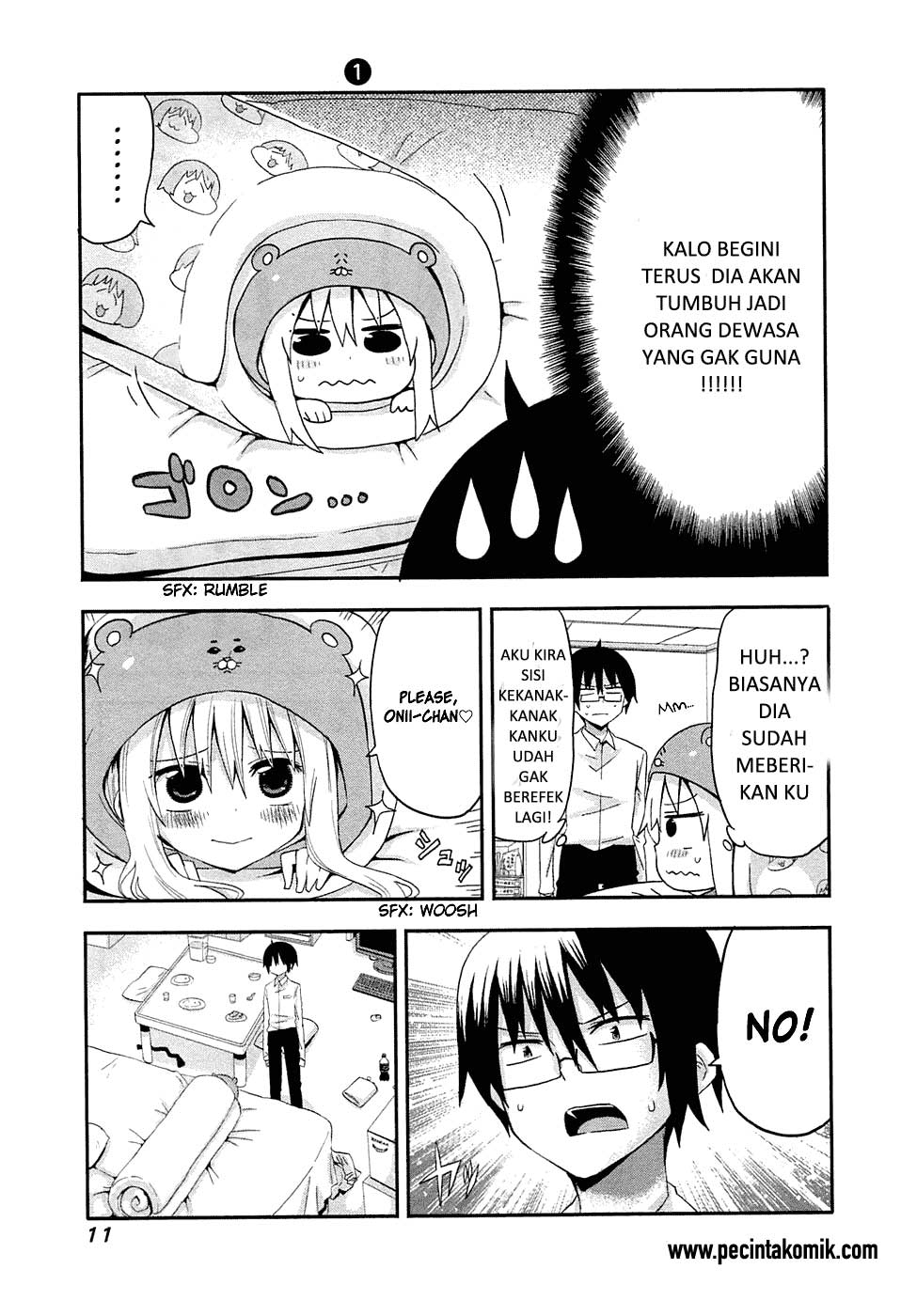 Himouto! Umaru-chan Chapter 01 Bahasa Indonesia