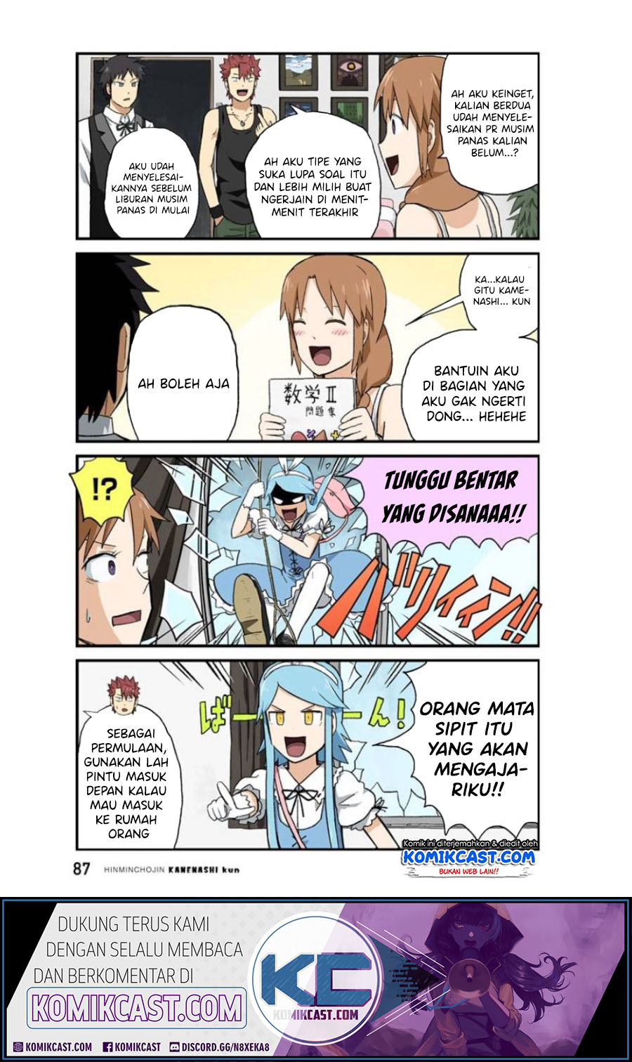 Hinmin Choujin Kanenashi-kun Chapter 20 Bahasa Indonesia