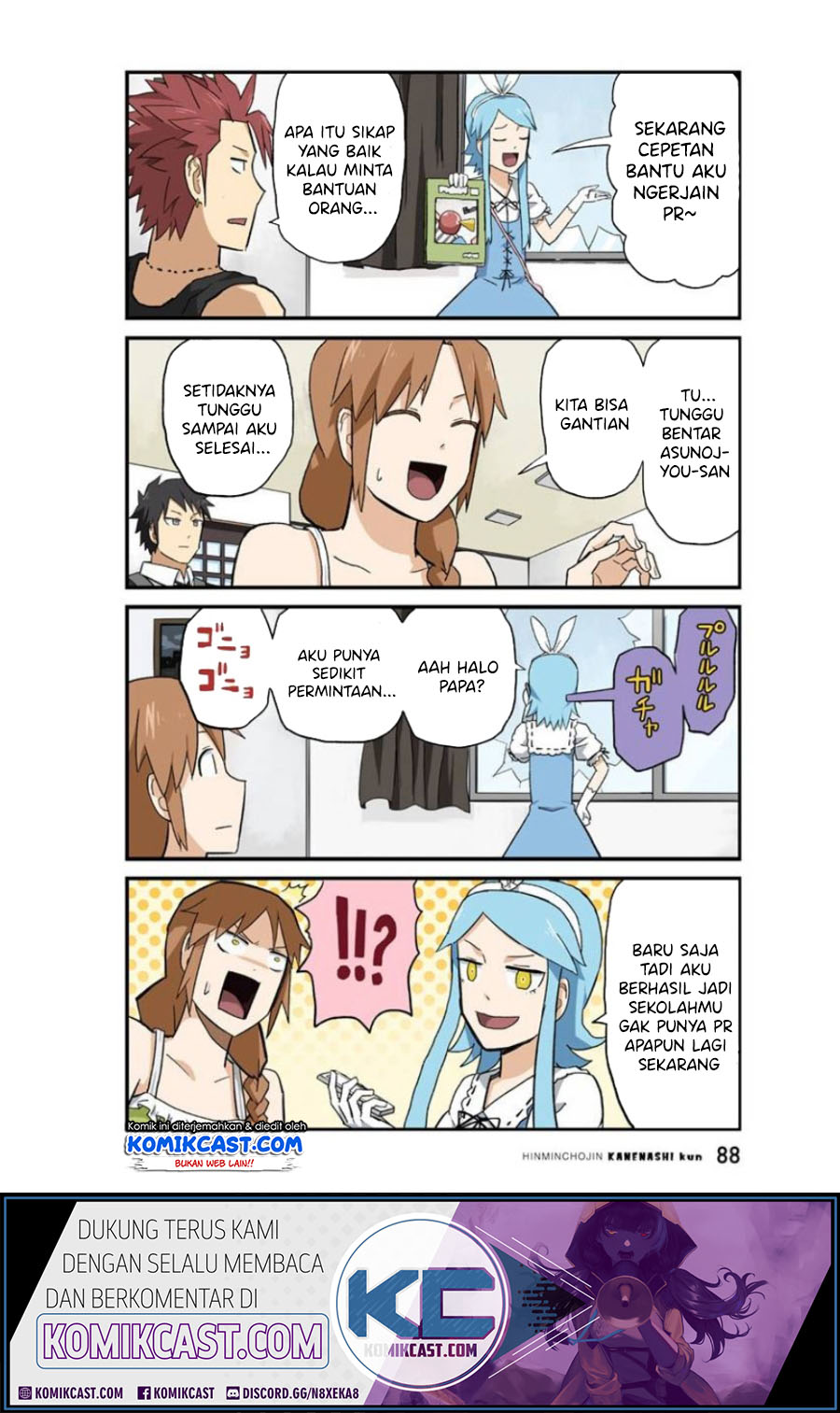 Hinmin Choujin Kanenashi-kun Chapter 20 Bahasa Indonesia