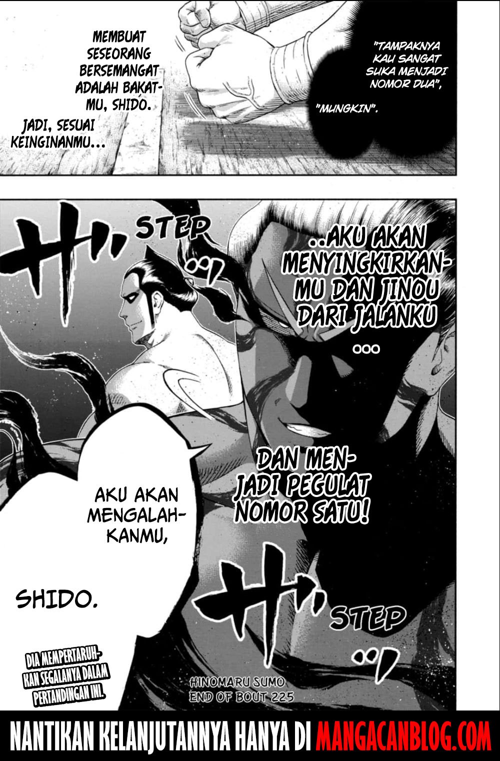 Hinomaru Zumou Chapter 225 Bahasa Indonesia