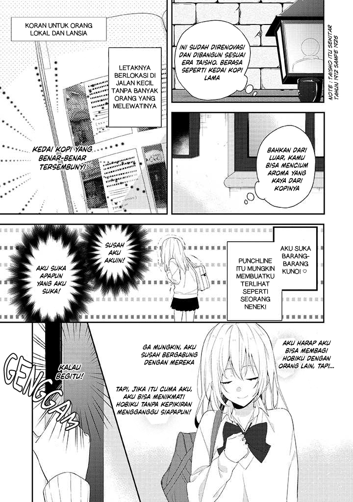 Hokago wa Kissaten De Chapter 01 Bahasa Indonesia