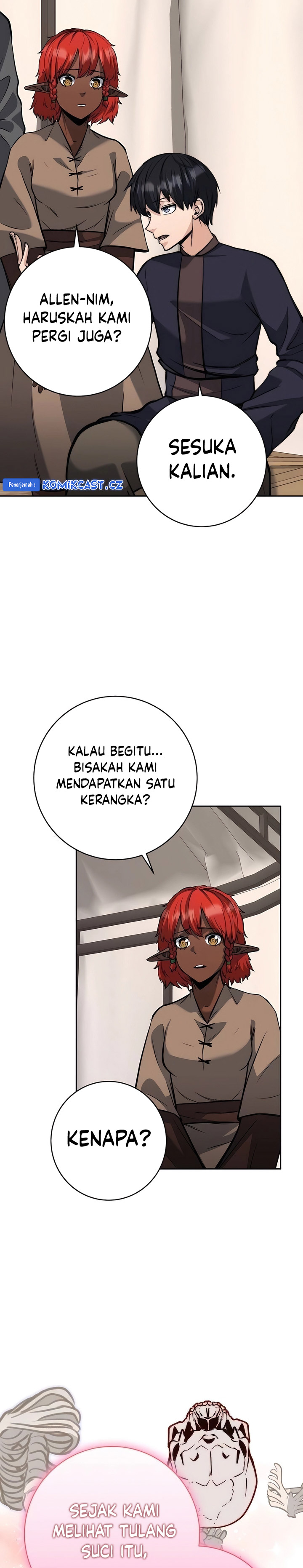 Holy Emperor’s Grandson is a Necromancer Chapter 57 Bahasa Indonesia