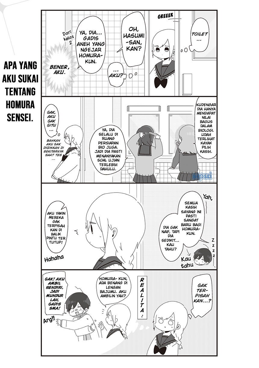 Homura-sensei wa Tabun Motenai Chapter 23 Bahasa Indonesia