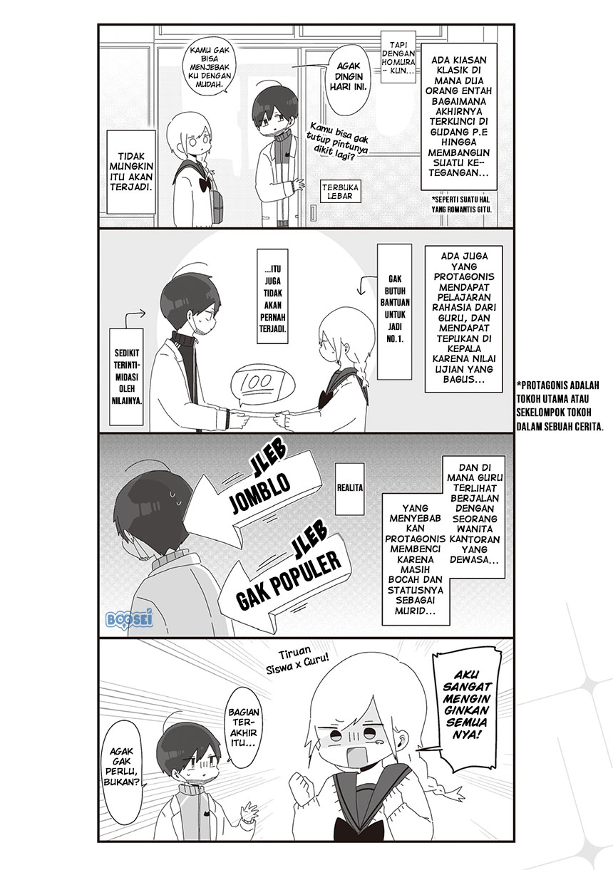 Homura-sensei wa Tabun Motenai Chapter 23 Bahasa Indonesia