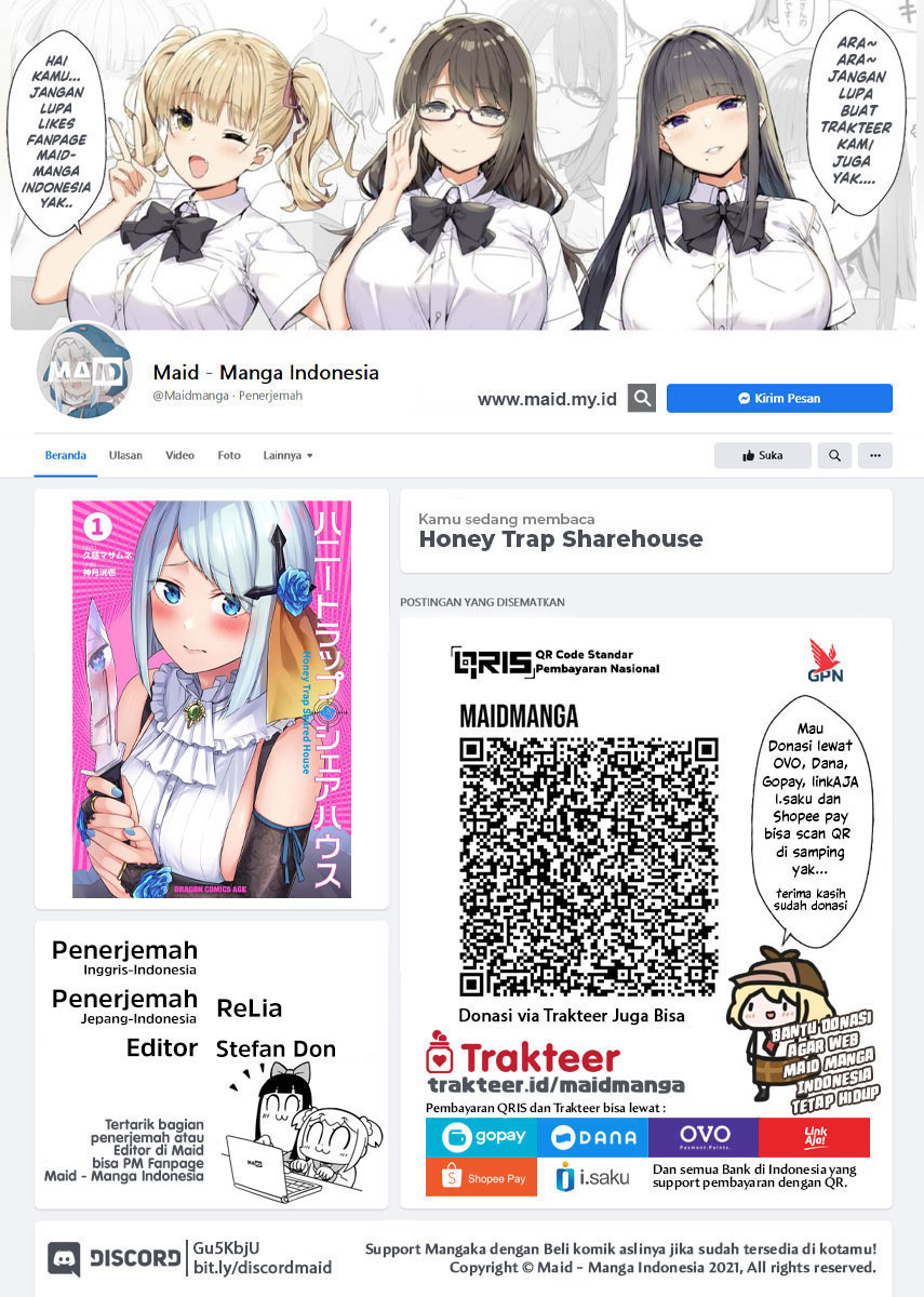 Honey Trap Sharehouse Chapter 09.5 Bahasa Indonesia