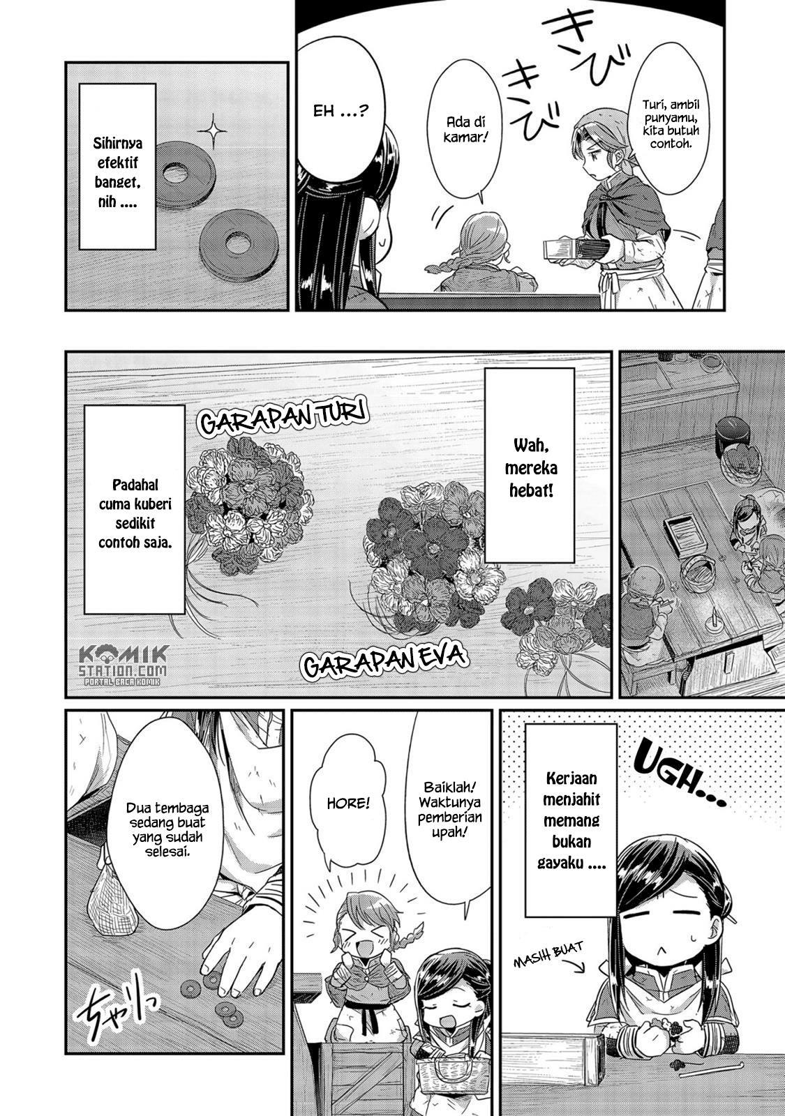 Honzuki no Gekokujou Chapter 23 Bahasa Indonesia
