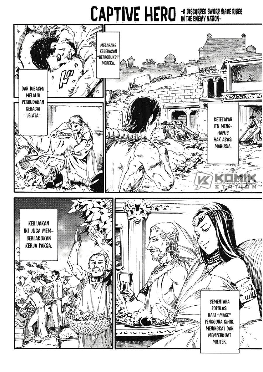 Horyo Eiyuu: Sute koma ni sareta Kendo wa Tekikoku de Nariagaru chapter 1