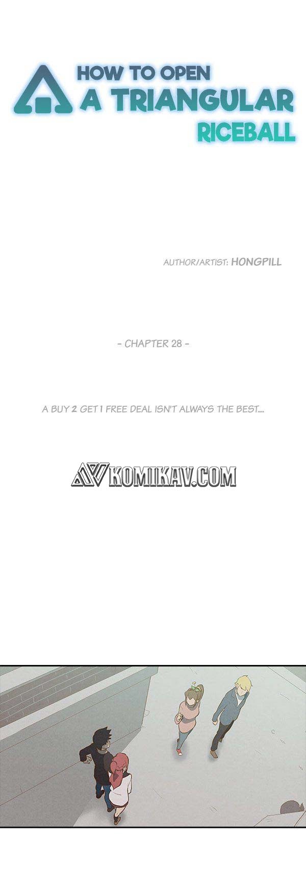 How to Open a Triangular Riceball Chapter 28 Bahasa Indonesia