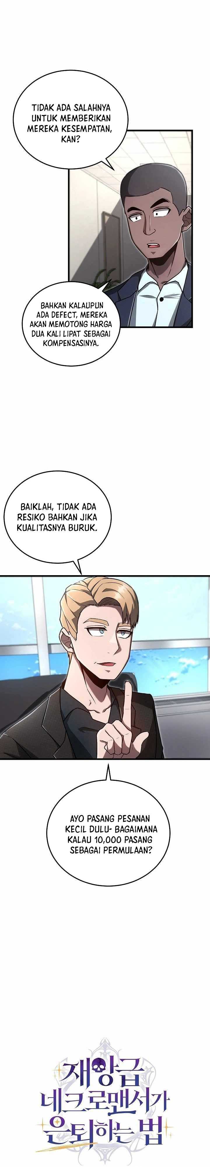 How a Catastrophic Necromancer Retires Chapter 10 Bahasa Indonesia