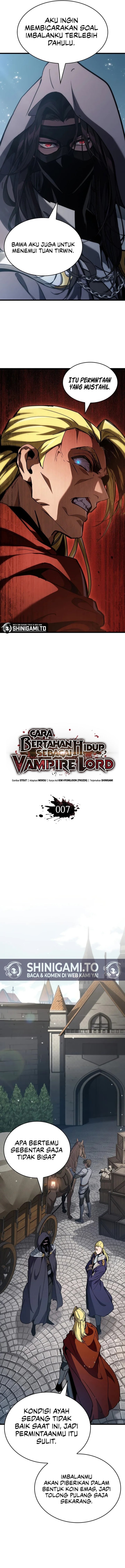 How to Live as the Vampire Lord (Crimson Reset) Chapter 07 Bahasa Indonesia