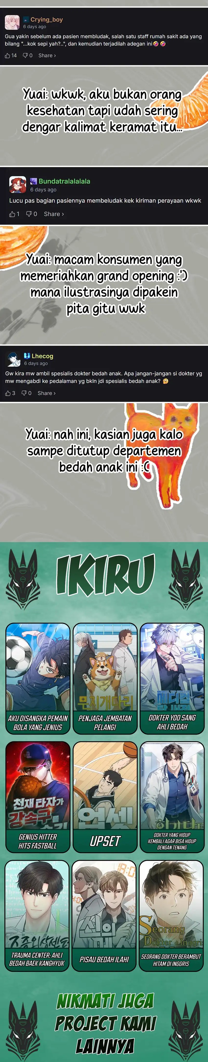 Hu Tao Becomes a Surgeon Chapter 40 Bahasa Indonesia