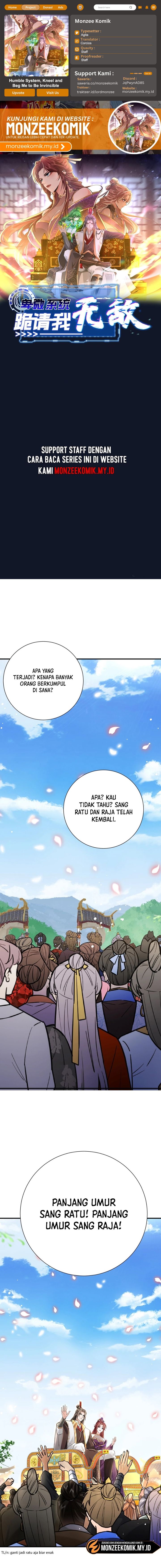 Humble System, Kneel and Beg Me to Be Invincible Chapter 25 Bahasa Indonesia