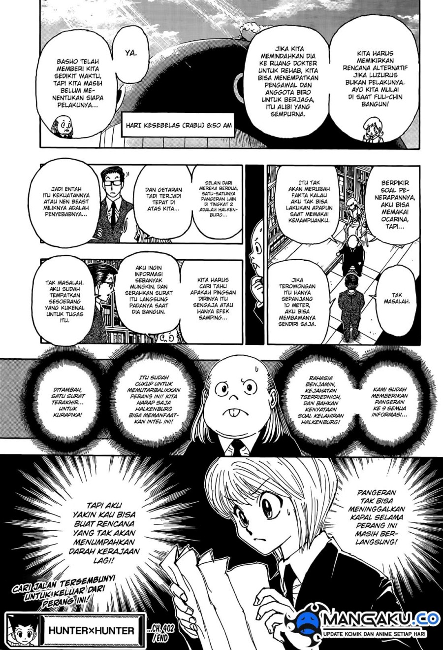 Hunter x Hunter chapter 402