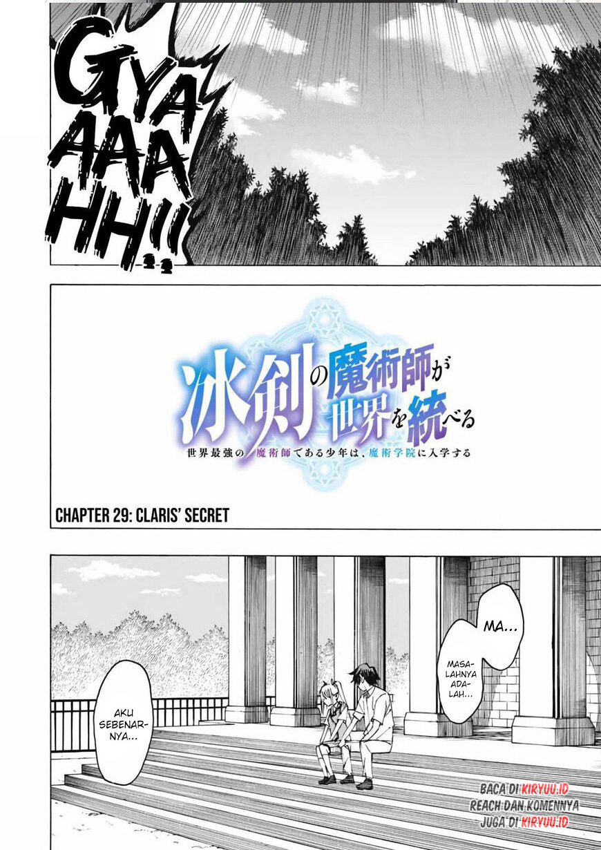 Hyouken no Majutsushi ga Sekai wo Suberu Sekai Saikyou no Majutsushi dearu Shounen wa Chapter 29 Bahasa Indonesia