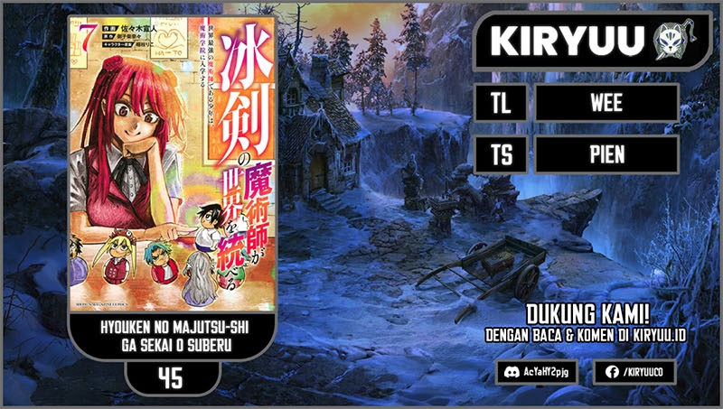 Hyouken no Majutsushi ga Sekai wo Suberu Sekai Saikyou no Majutsushi dearu Shounen wa Chapter 45 Bahasa Indonesia