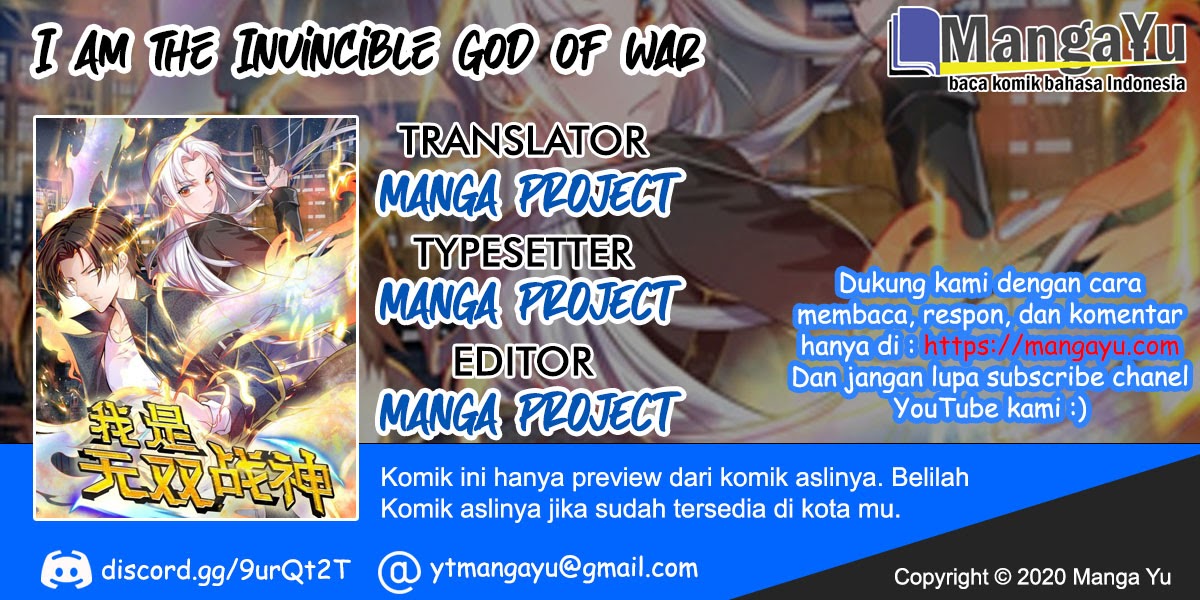 I Am the Invincible God of War Chapter 28 Bahasa Indonesia