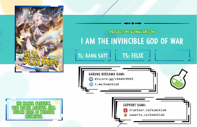 I Am the Invincible God of War Chapter 30 Bahasa Indonesia