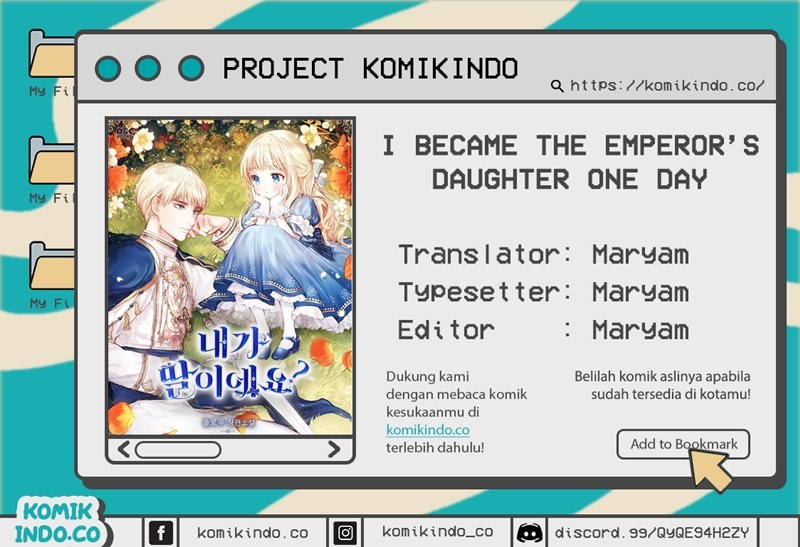 I Became The Emperor’s Daughter One Day chapter 33