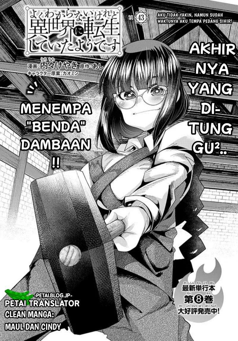 I Don’t Really Get It but It Looks Like I Was Reincarnated in Another World (Yoku Wakaranai keredo Isekai ni Tensei Shiteita You Desu) chapter 43