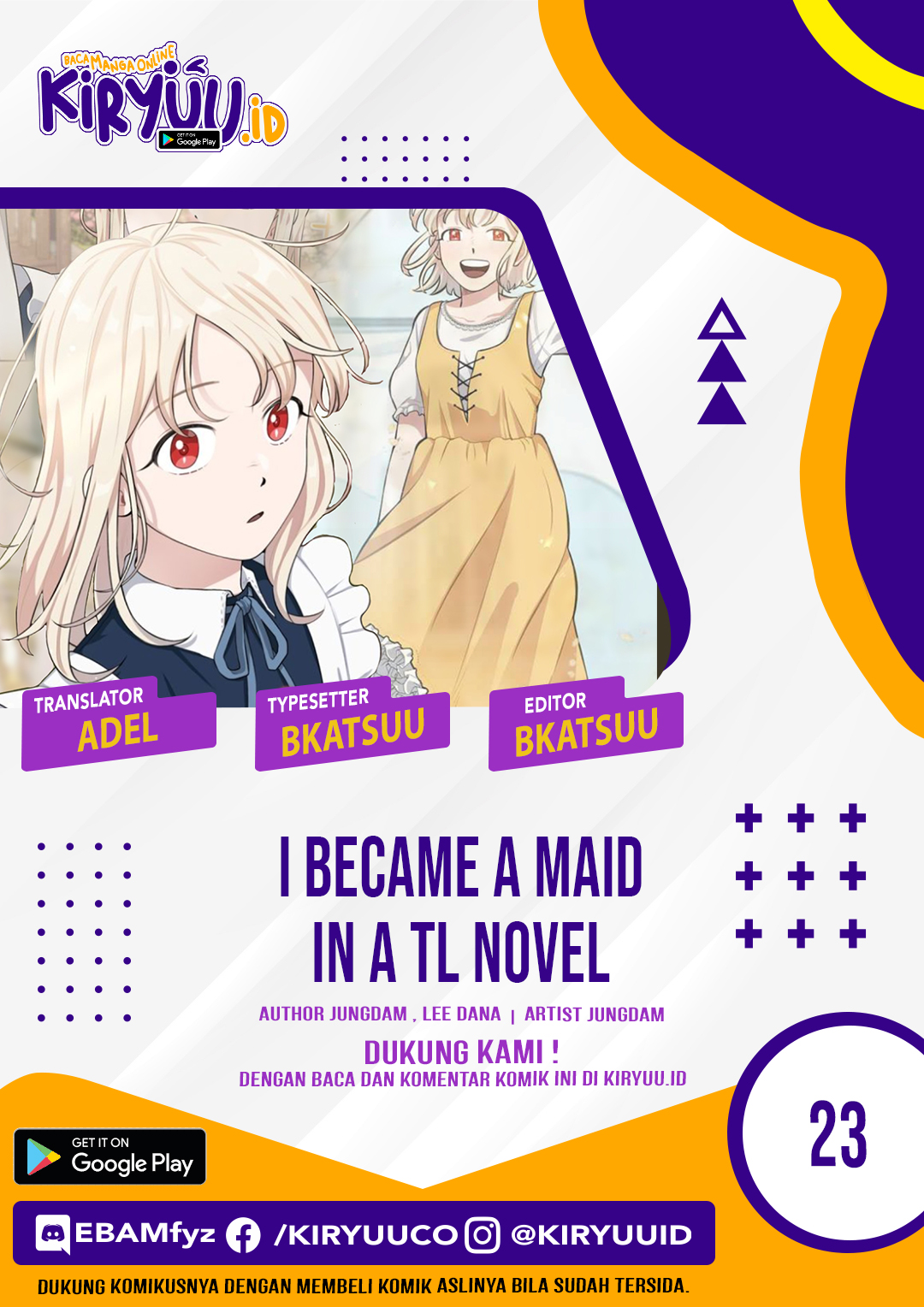 I Became a Maid in a TL Novel Chapter 23 Bahasa Indonesia