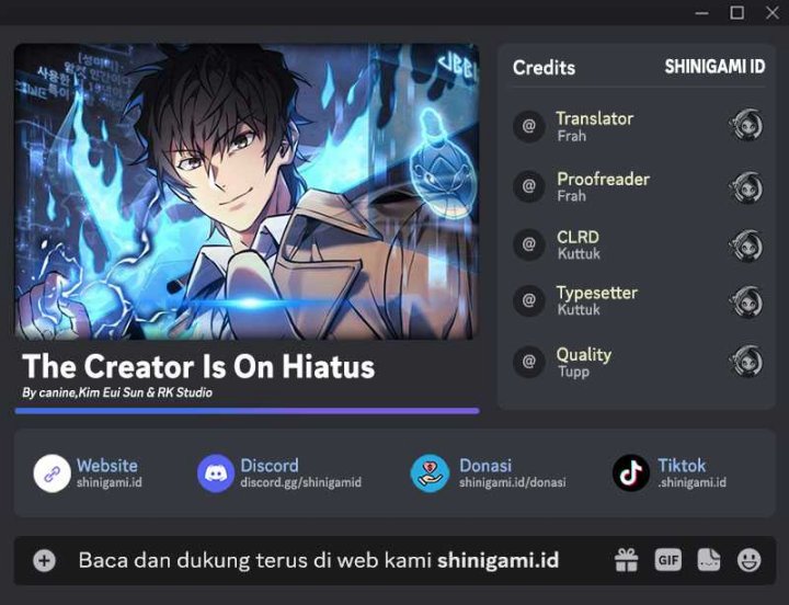 I’ll be Taking a Break for Personal Reasons (The Creator is On Hiatus) chapter 58