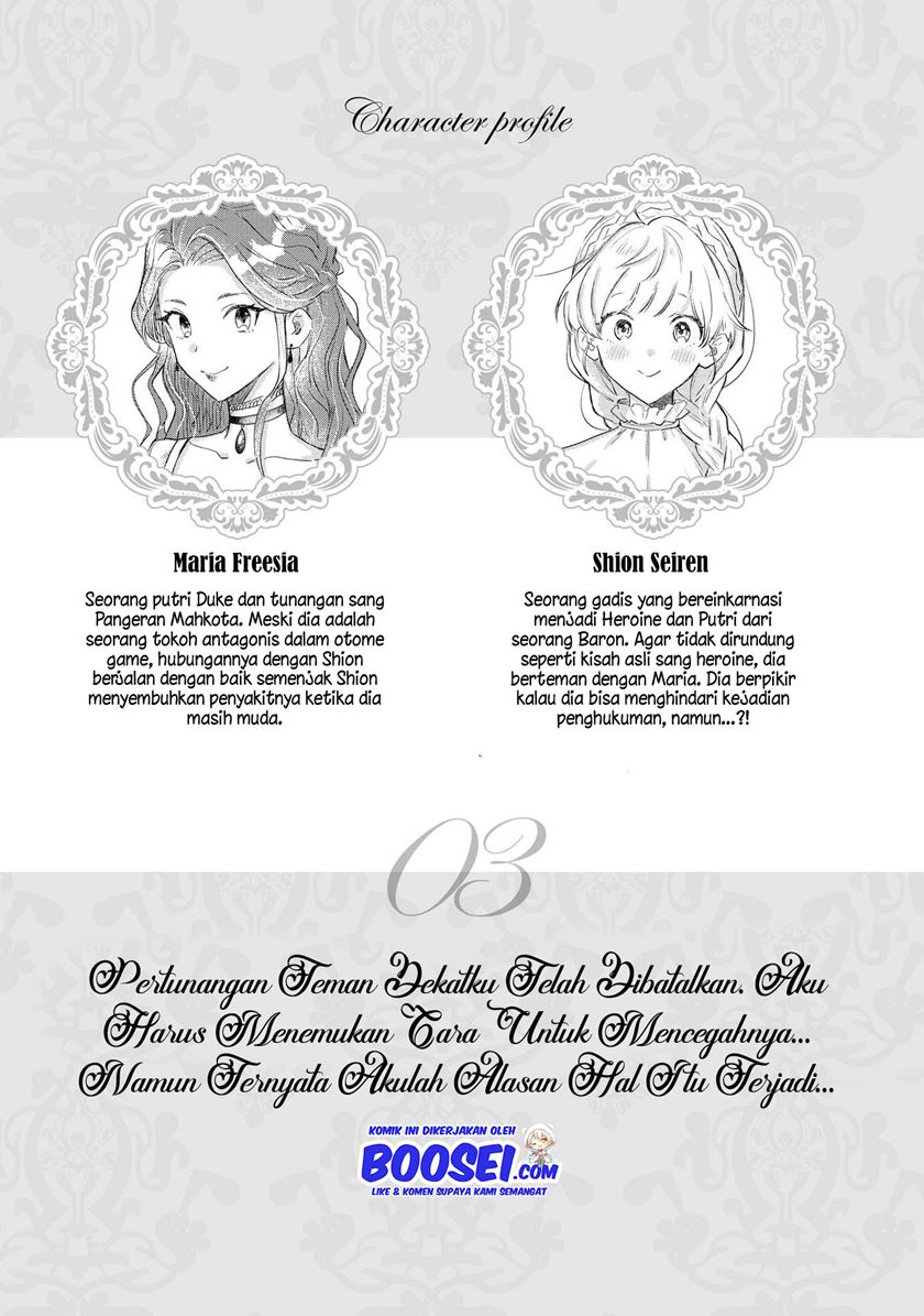 I’m the Villainess, but I’m Being Captured by the Heroine?! Chapter 03 Bahasa Indonesia