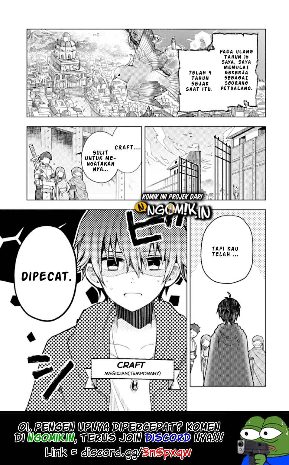 I was fired as an Adventurer, so I became an Alchemist!~ Frontier development? Alright, leave it to me! chapter 1