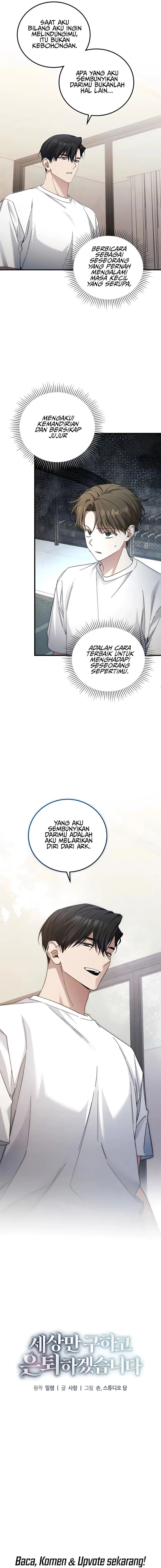 I’ll Retire After Saving the World Chapter 45 Bahasa Indonesia