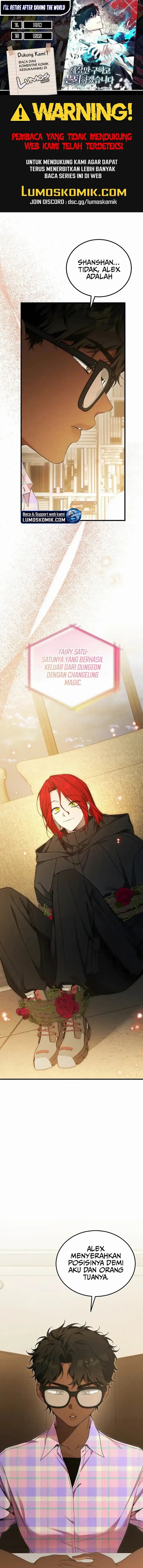 I’ll Retire After Saving the World Chapter 78 Bahasa Indonesia