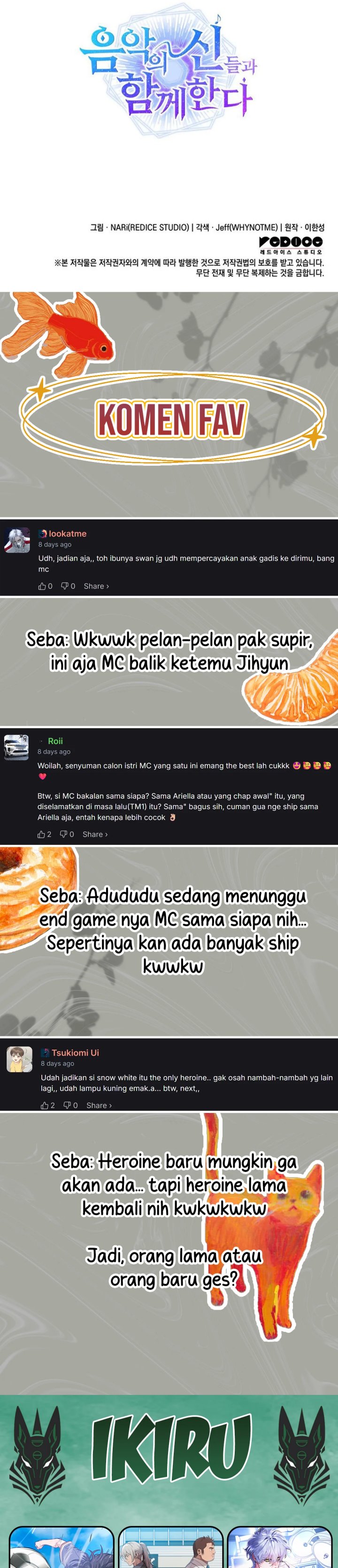 I Am With the Music Immortals Chapter 96 Bahasa Indonesia