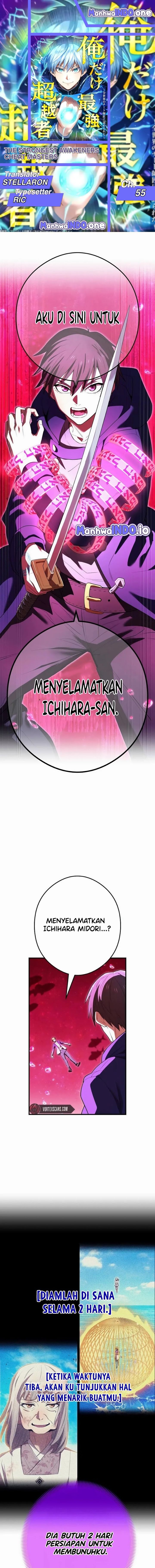 I Am the Strongest Awakeners, Recognized by All of the World’s Cheat Masters Chapter 55 Bahasa Indonesia