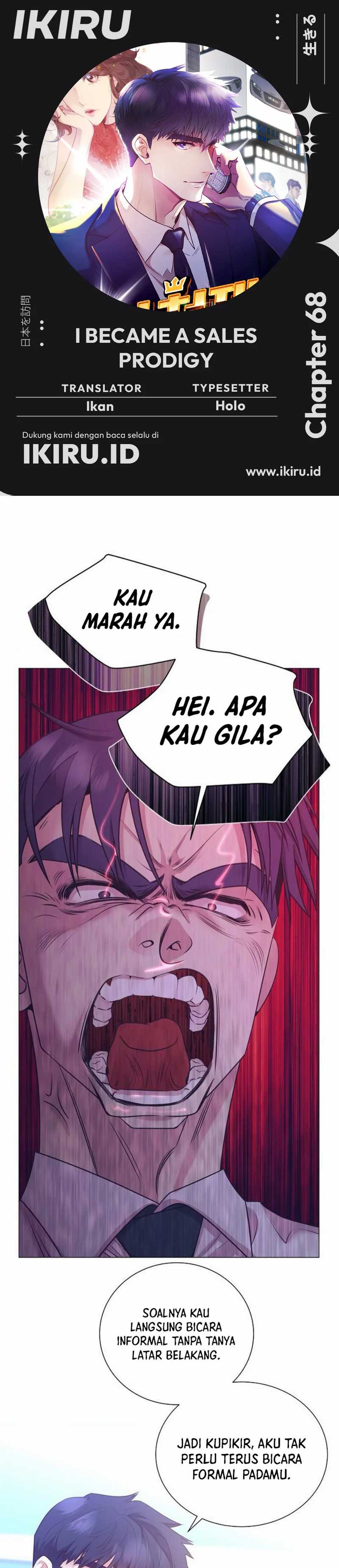 I Became a Sales Prodigy Chapter 68 Bahasa Indonesia