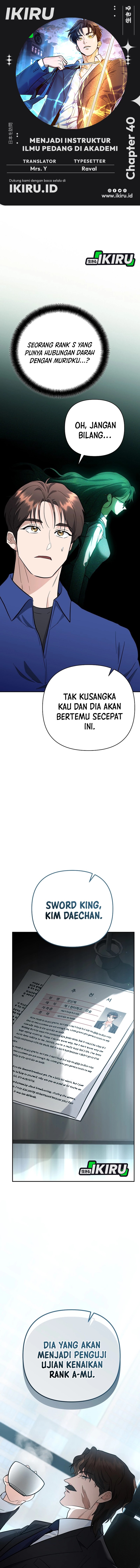 I Became a Swordsmanship Instructor at the Academy Chapter 40 Bahasa Indonesia