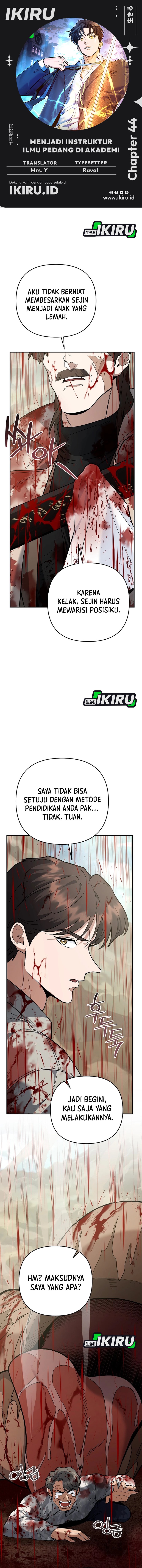 I Became a Swordsmanship Instructor at the Academy Chapter 44 Bahasa Indonesia