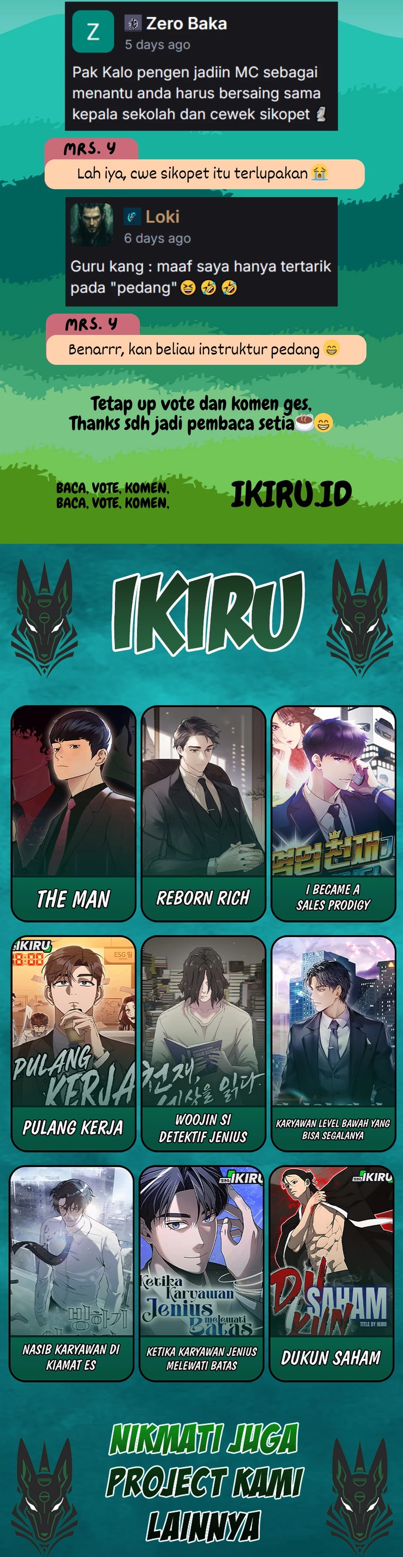 I Became a Swordsmanship Instructor at the Academy Chapter 44 Bahasa Indonesia