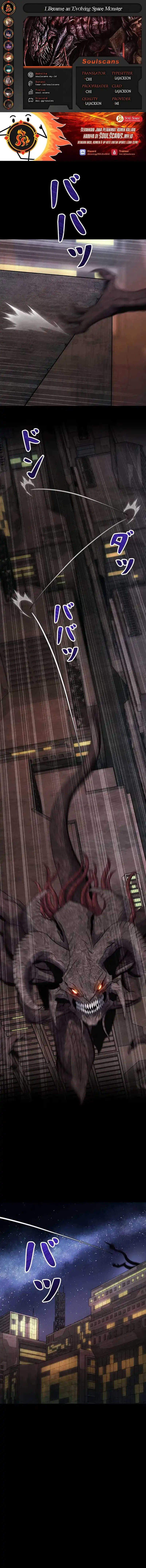 I Became an Evolving Space Monster Chapter 35 Bahasa Indonesia