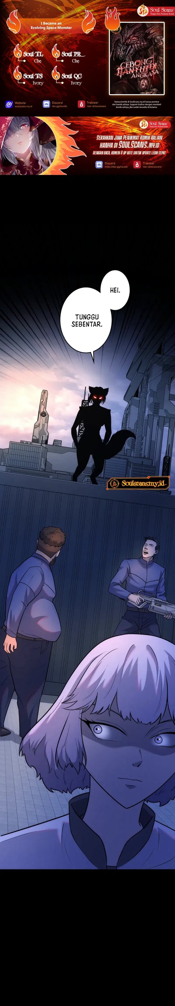 I Became an Evolving Space Monster Chapter 37 Bahasa Indonesia