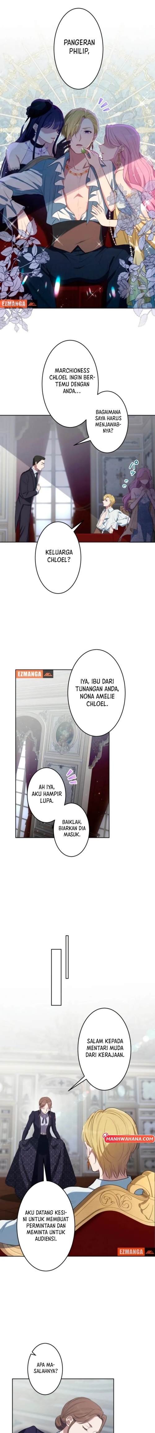 I Became the Contract Mother of the Grim Reaper Duke’s Family and They Became Obsessed With Me Chapter 21 Bahasa Indonesia