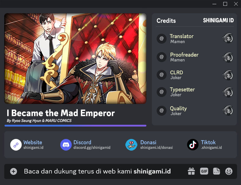 I Became the Mad Emperor Chapter 40 Bahasa Indonesia