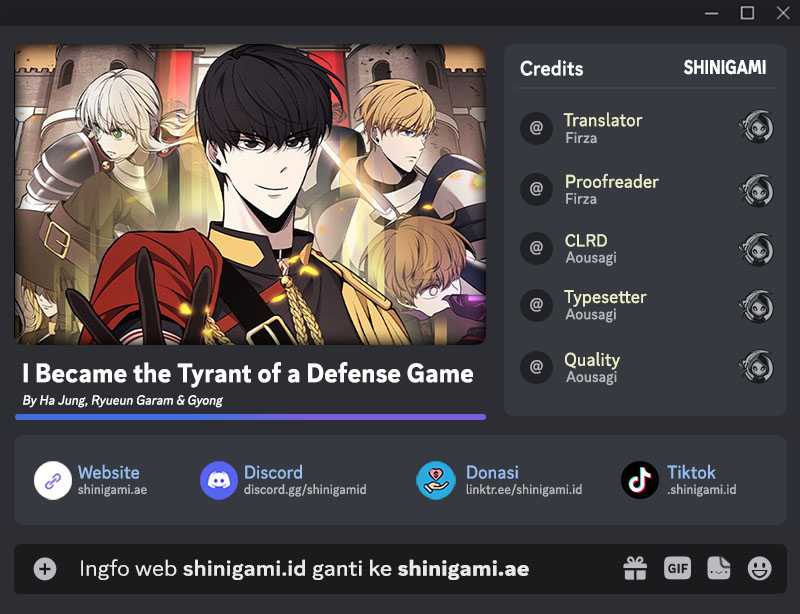 I Became the Tyrant of a Defense Game chapter 60